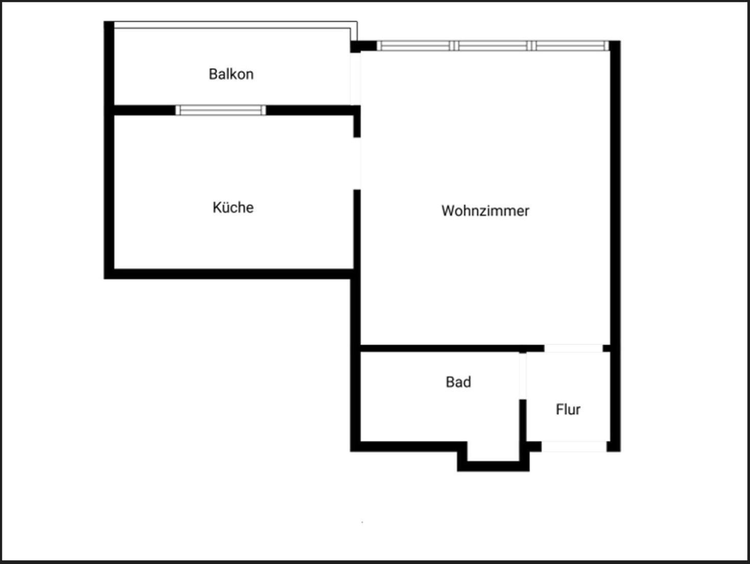 1 Zi. Wohnung, 34M², Parken, Messe Dus Duisburg Bagian luar foto